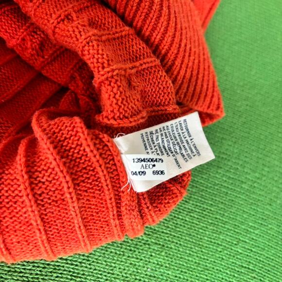 Vintage American Eagle Sweater Womens 100% Cotton Y2K 2009 Knit - Picture 7 of 7